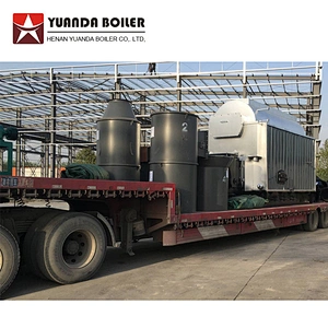 DZL horizontal automatic coal biomas pellet wood chips fired central heating hot water boiler
