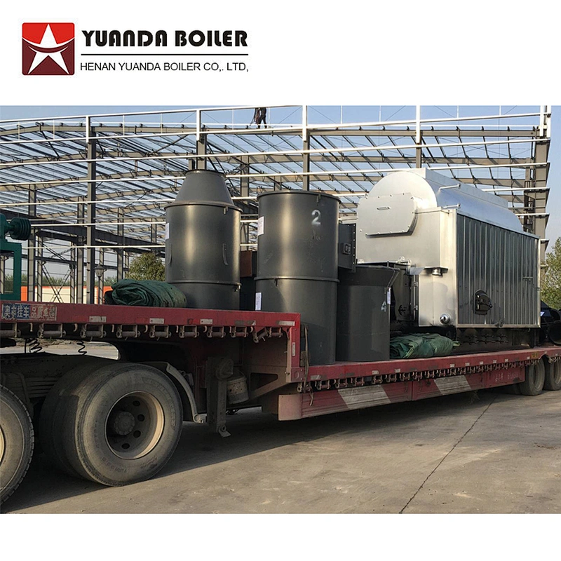 DZL horizontal automatic coal biomas pellet wood chips fired central heating hot water boiler