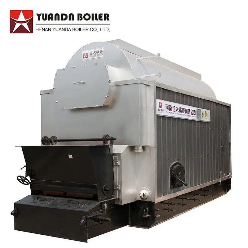 DZL horizontal automatic coal biomas pellet wood chips fired central heating hot water boiler