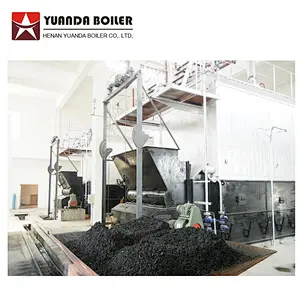 SZL water tube biomass wood firewood pellets chips palm fuel shell fired hot water boiler