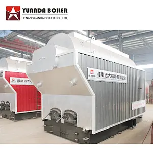 DZH 1 to 6 ton Manual feed Wood Firewood Log Fired Industrial Horizontal Steam Boiler Machine