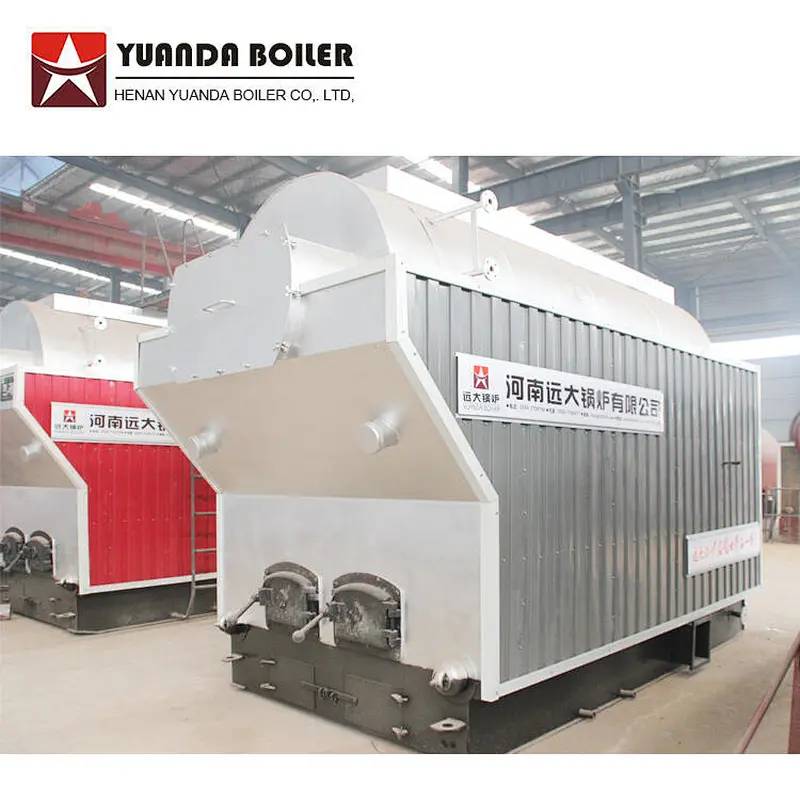 DZH 1 to 6 ton Manual feed Wood Firewood Log Fired Industrial Horizontal Steam Boiler Machine