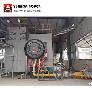 SZS big capacity 10 MW to 58 MW water tube double drum natural gas diesel heavy oil fired hot water boiler
