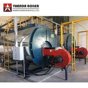 WNS 1 to 20 Ton Industrial Fire Tube Natural Gas Diesel Heavy Oil Lpg Fired Steam Boiler For Sale