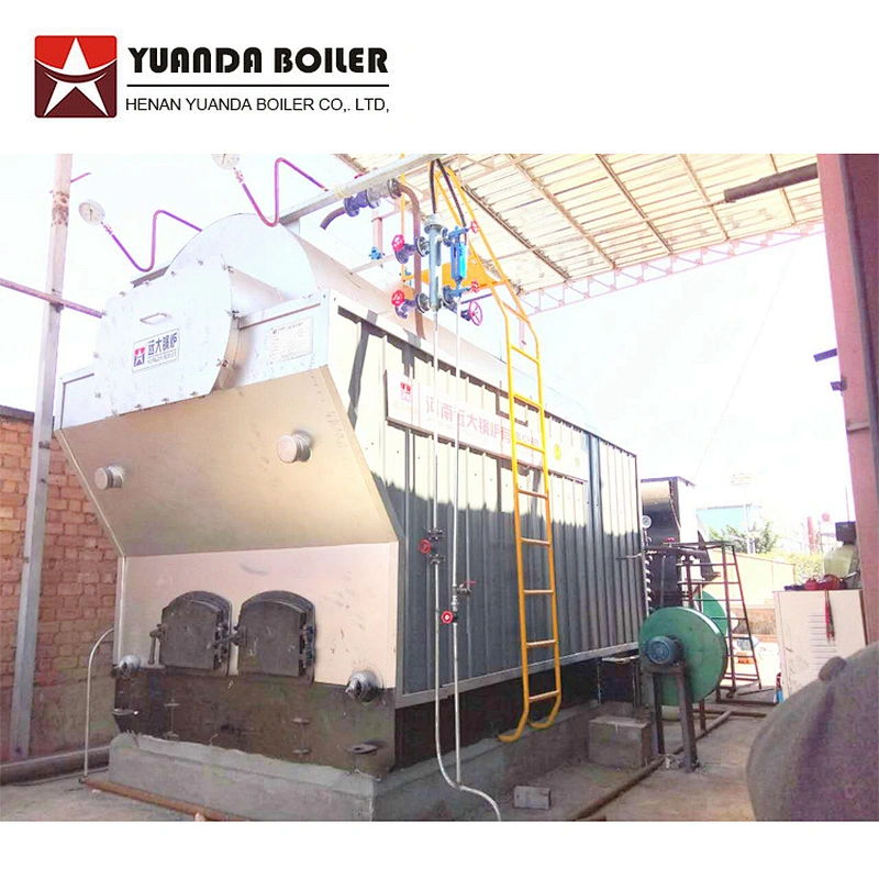 DZH 1 to 6 ton Manual feed Wood Firewood Log Fired Industrial Horizontal Steam Boiler Machine