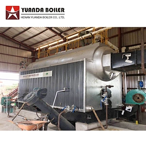DZL horizontal automatic coal biomas pellet wood chips fired central heating hot water boiler