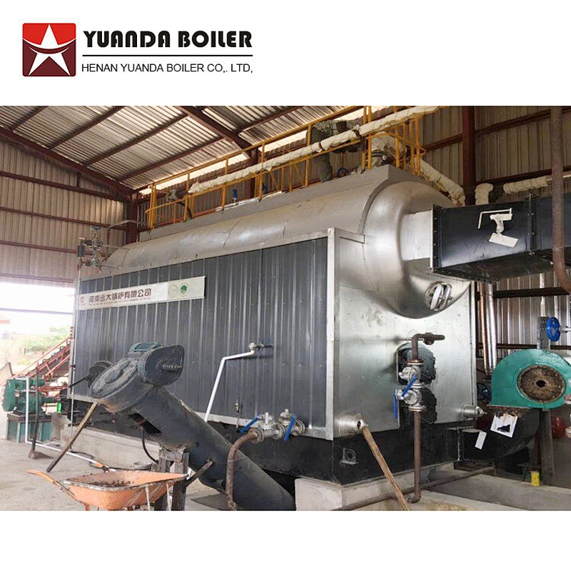 DZL horizontal automatic coal biomas pellet wood chips fired central heating hot water boiler