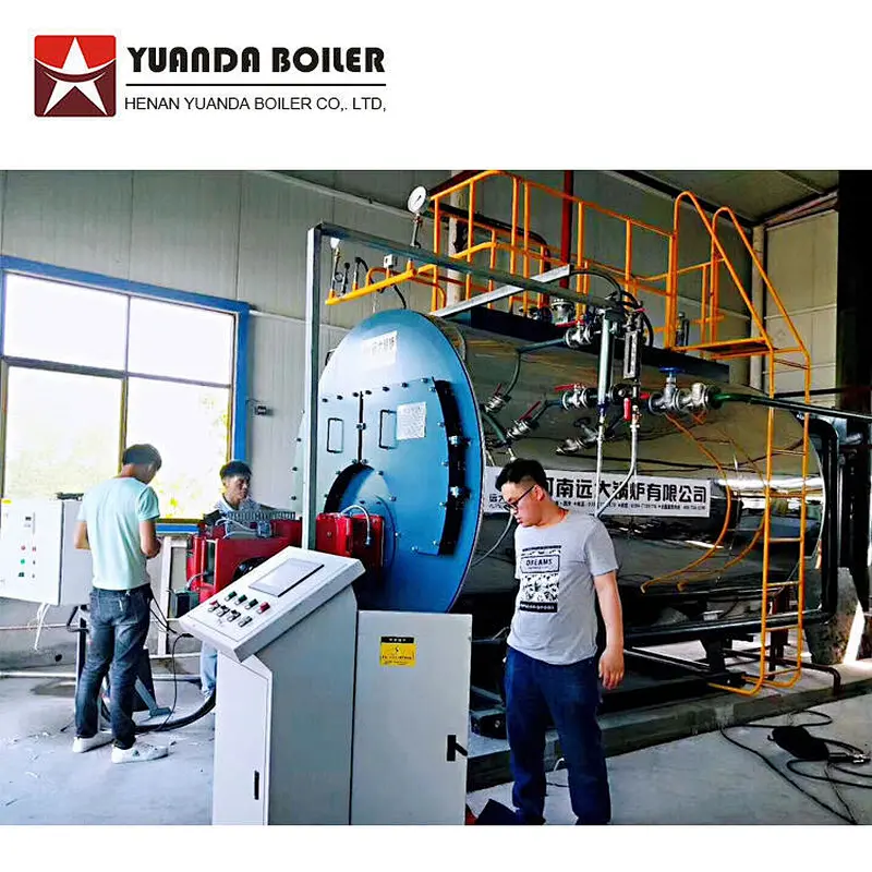 WNS 1 to 20 Ton Industrial Fire Tube Natural Gas Diesel Heavy Oil Lpg Fired Steam Boiler For Sale