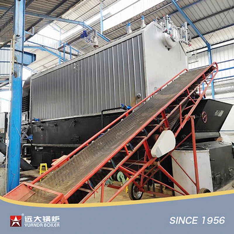 SZL Series Biomass Steam Boiler Double Drums Water Tube Boiler Solid Waste Boiler
