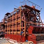 Proceeding Installation Work For 40ton Coal Biomass Water Tube Boiler
