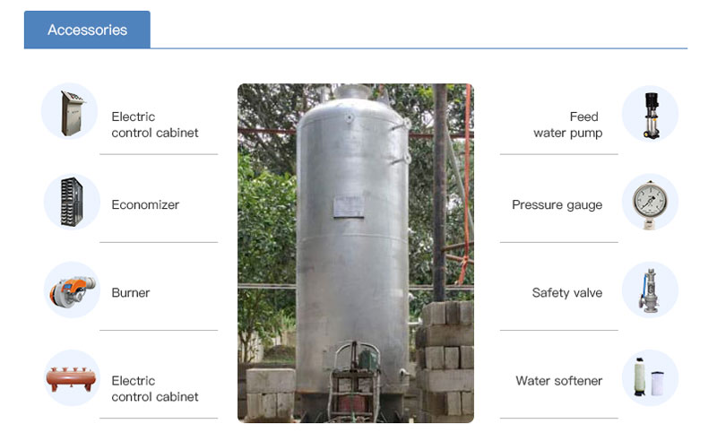 LSG vertical wood boiler accessories