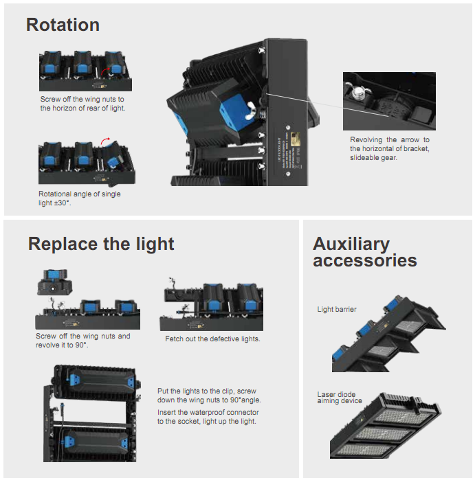 led street lights installation