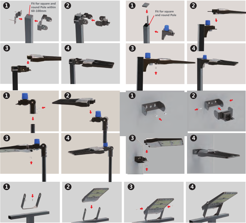 led area light video