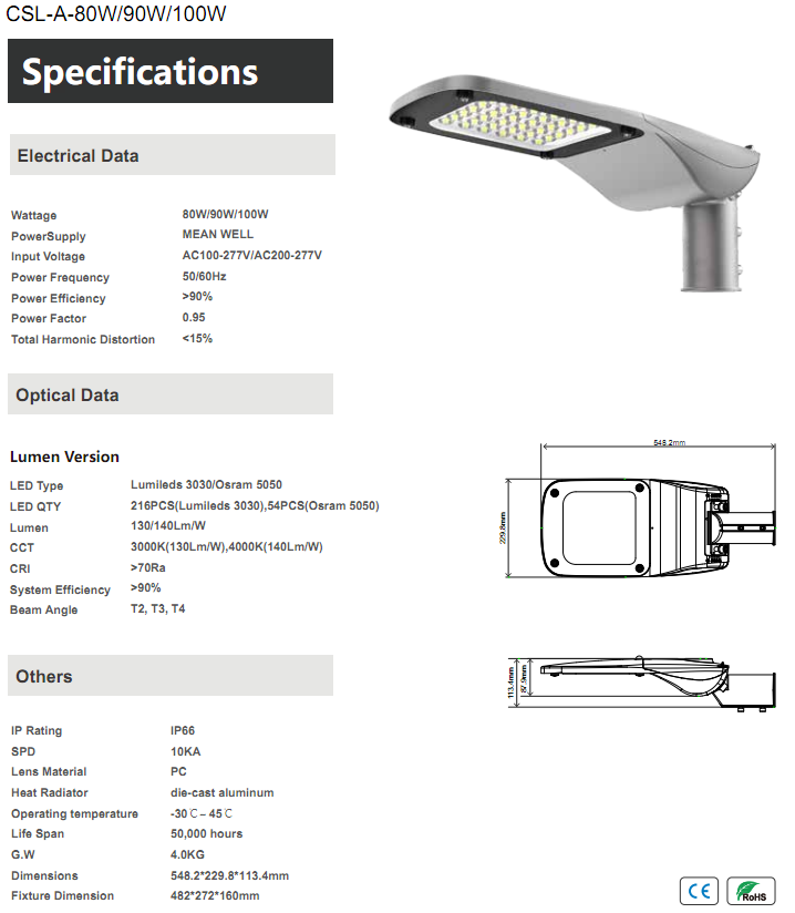 Europe standard street light