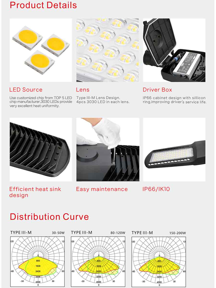 60w led street light