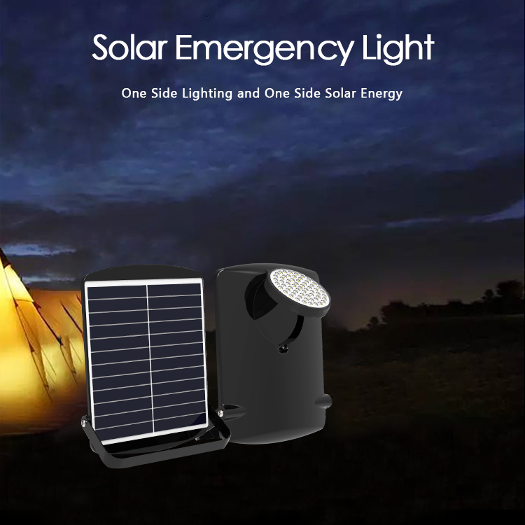 solar emergency light, one side lighting, one side solar energy
