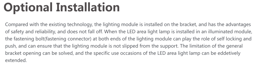 led street light bracket