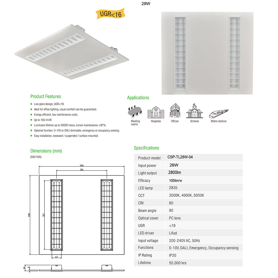 led troffer light, 300*1200 panel light