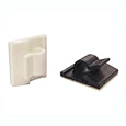 black and white adhesive cable clip|Promata