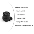 continue alarm siren black Key features