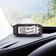 Mata 1E-8 Solar powered TPMS display photo installed on dashboard Promata