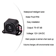 Adjustablt volume siren Key features