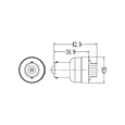 Reverse light, halogen P21W base drawing