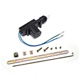 Car door lock actuator with accessory promata