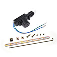 Car door lock actuator with accessory promata
