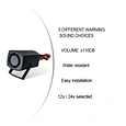 120dB siren Key features