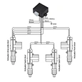 strong central locking system drawing