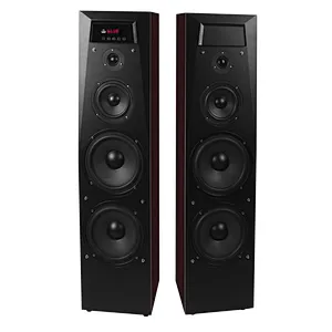 HIFI 240W Wooden Stereo Bluetooth Karaoke Tower Speaker with HD Input ARC Function