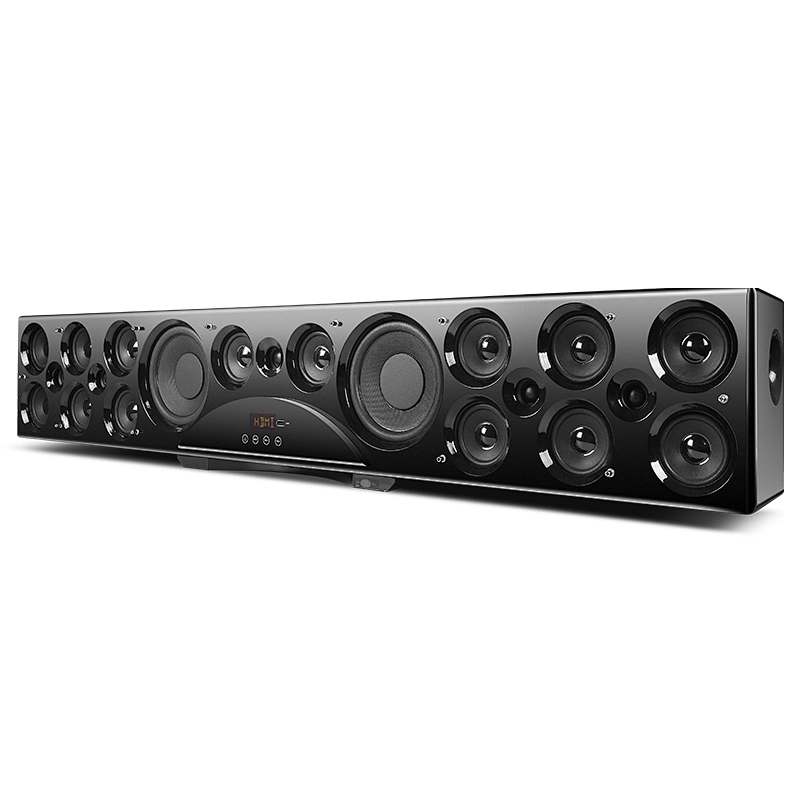 7.1ch surround sound wireless wooden home theater sound bar speaker patented design for home entertainment