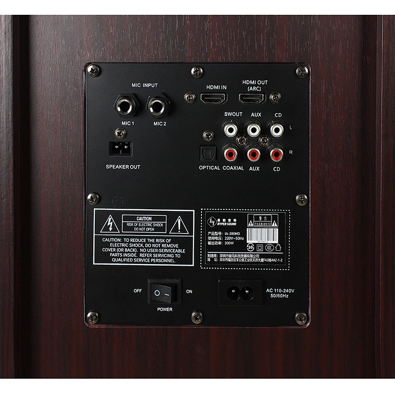 2.0ch 200W HIFI Active Stereo Tower Bluetooth Speaker