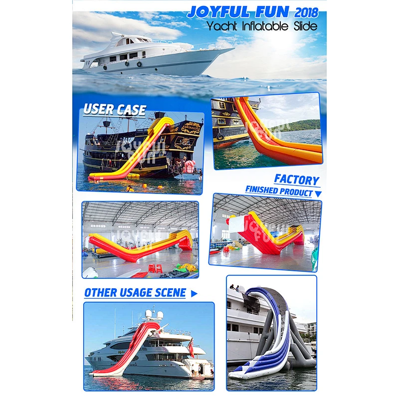 Used Commercial Floating Water Game Big Inflatable Water Slide for Outdoor