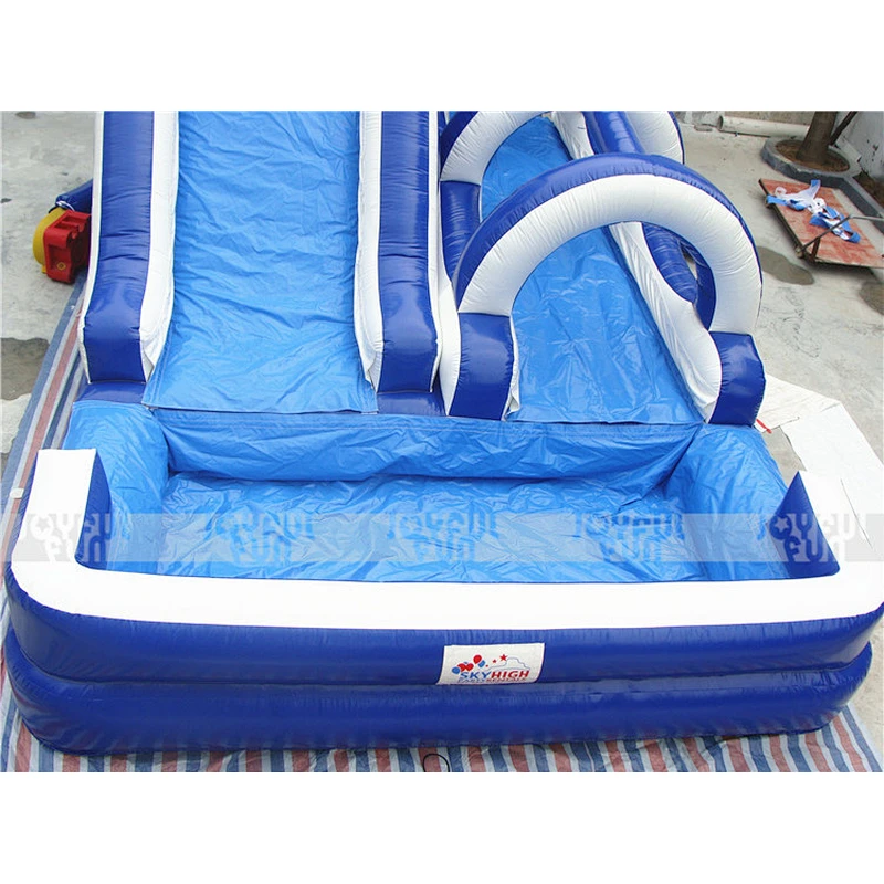 Factory price giant inflatable slide amusement equipment inflatable water slide with pool for sale