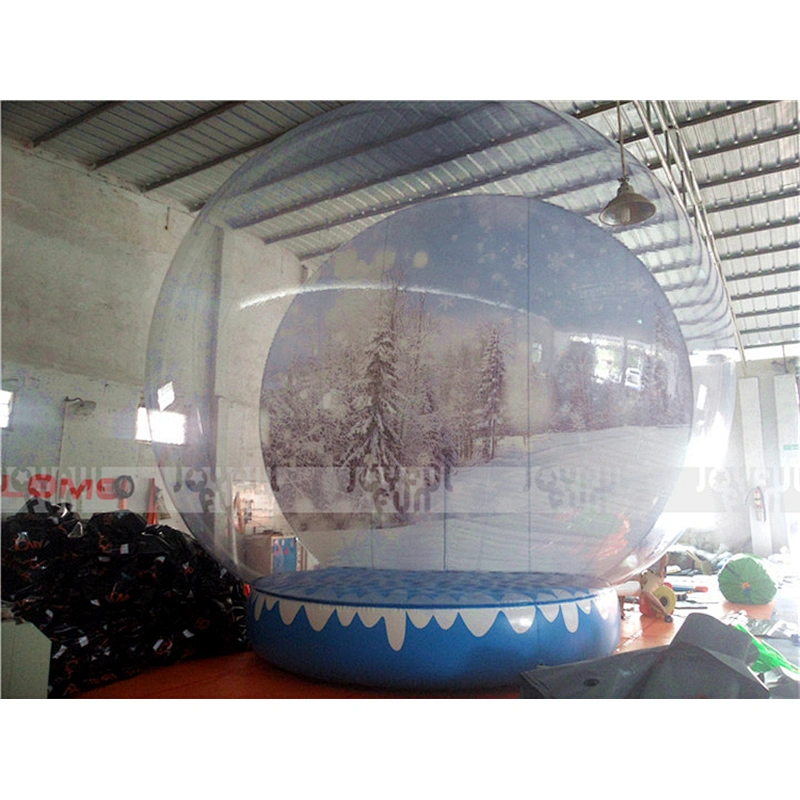 6m good quality Christmas snow ball Inflatable plastic snow ball with zipper