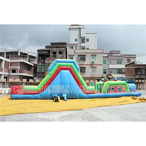 Hot sale commercial factory price inflatable obstacle course for sale inflatable adult kids course