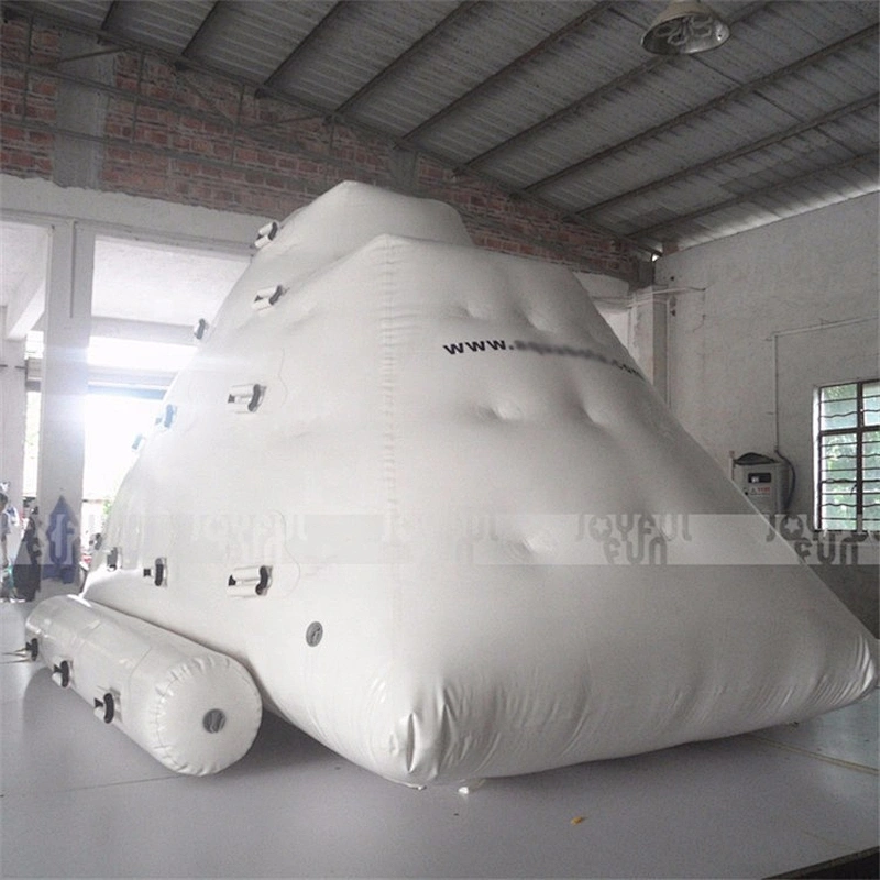 Customizable color red inflatable water slide iceberg toys