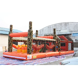 Customized Outdoor Inflatable Obstacle Commercial Adult Inflatable Obstacle Course for Sale