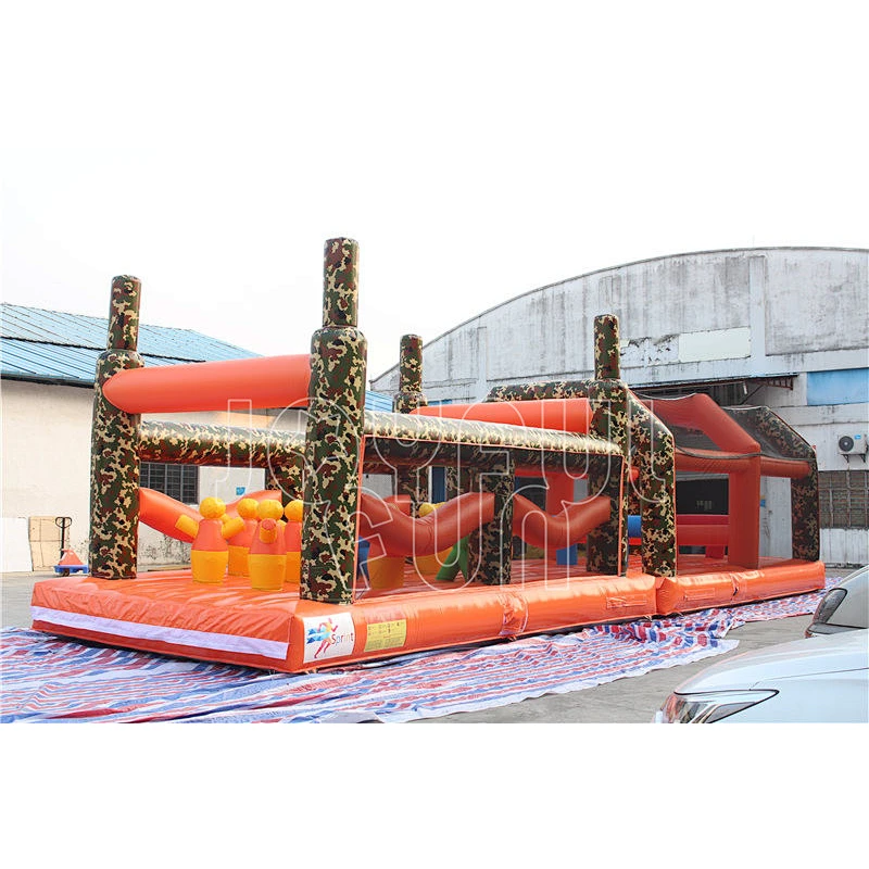 Customized Outdoor Inflatable Obstacle Commercial Adult Inflatable Obstacle Course for Sale