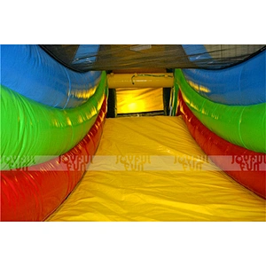 Long and high inflatable slide storm exciting entertain slide game 14 m high kids sewing pvc outdoor slide