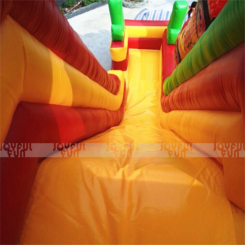 Factory price giant cartoon cars inflatable slide,inflatable bouncy slide for sales