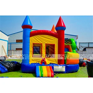 2020 Fun jump outdoor inflatable slide castle combination combo bounce house