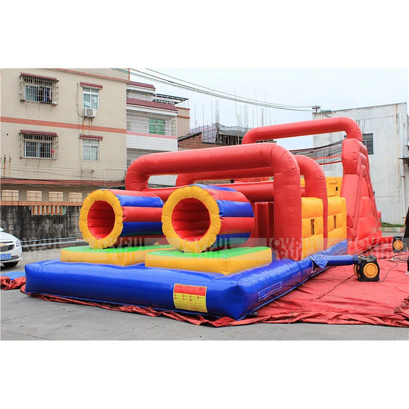Hot sale outdoor commercial factory price inflatable obstacle course inflatable jumping bouncer game for sale