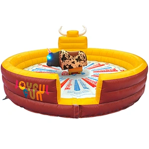 High quality best selling inflatable mechanical crazy rodeo bull ride bull game for sale