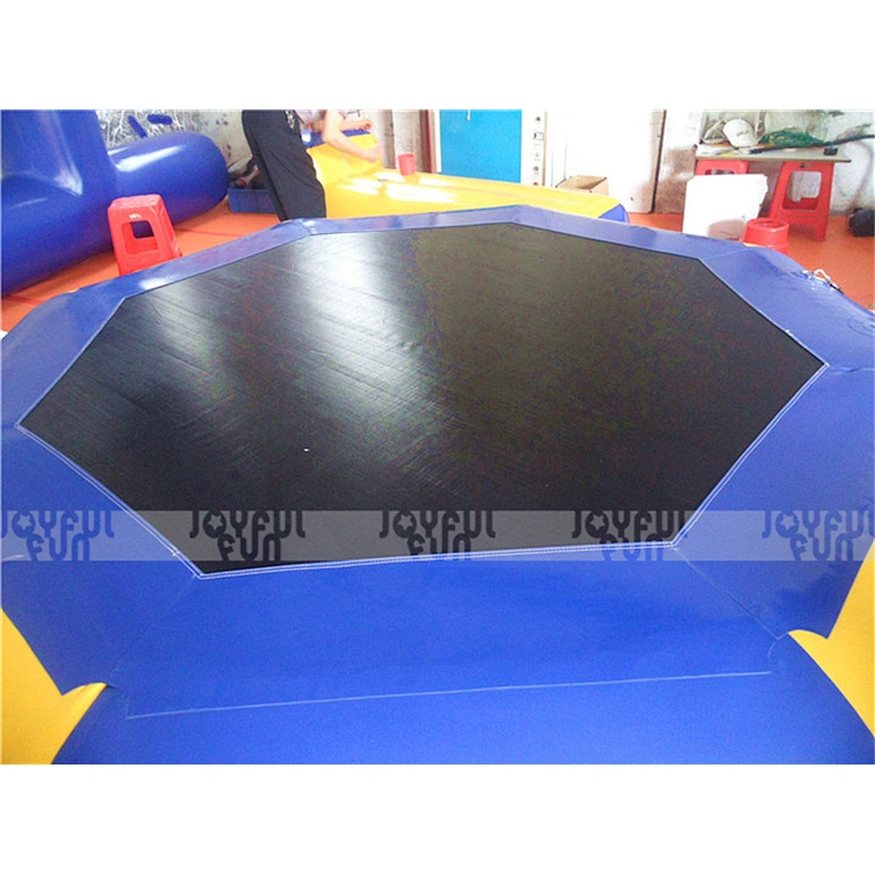Commercial cheap inflatable trampoline water Jumping trampoline game floating inflatable jumping toy