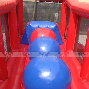 2019 Entertain funny inflatable adult sport game long handle bergs jumper ball with frame and door