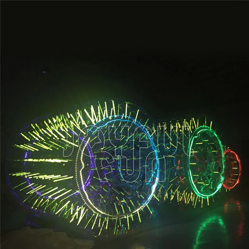 LED Lighting reflective Kids Adults Playing Fun Inflatable Water Sport Toys Inflatable Floating Water Roller Ball For Sale