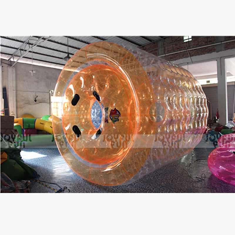 Customized color Orange inflatable roller ball inflatable PVC bumper ball for adult